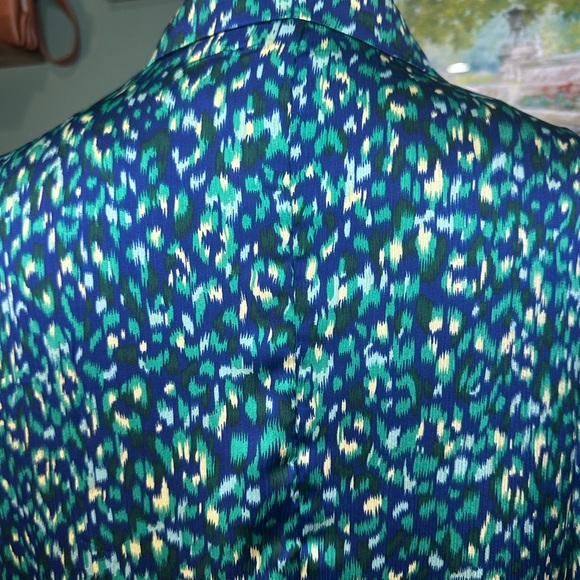 Molly Bracken Blue and Green Button Down Shirt Size M 🦄 - Picture 5 of 6